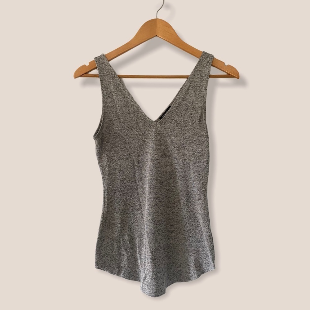 Dynamite Grey Flowy Top
